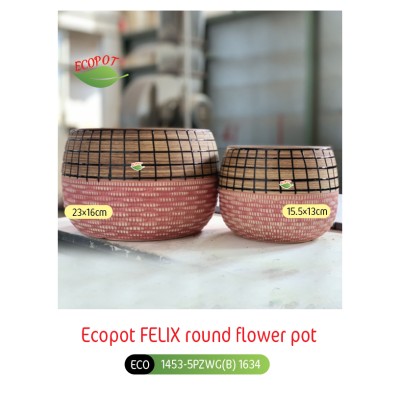 Ecopot FELIX round flower pot